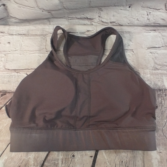 Fabletics Trinity Cell Phone Pocket Grey High Impact Sports Bra M - Picture 11 of 12